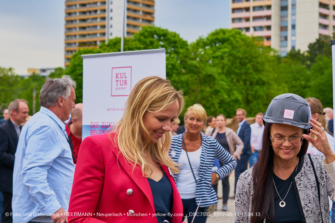 11. Mai 2017 - Grundsteinlegung für die LOGE und dem Kulturquadrat in Neuperlach